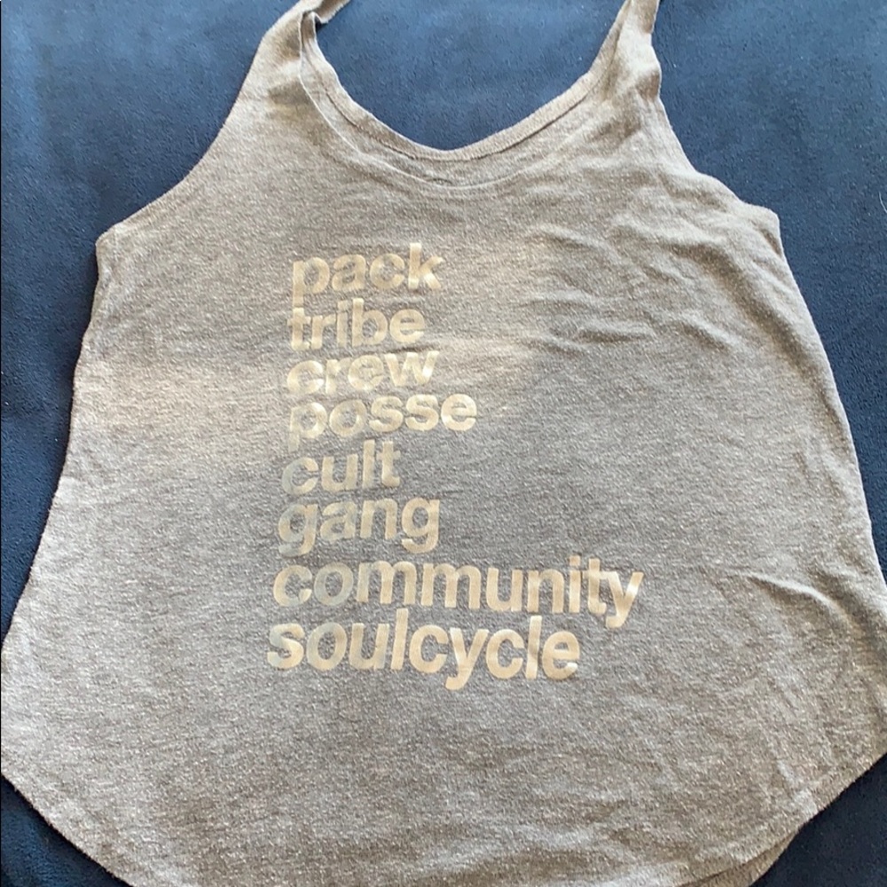 SoulCycle mantra tank top xs